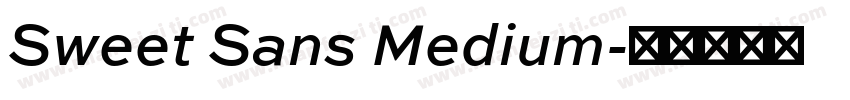 Sweet Sans Medium字体转换